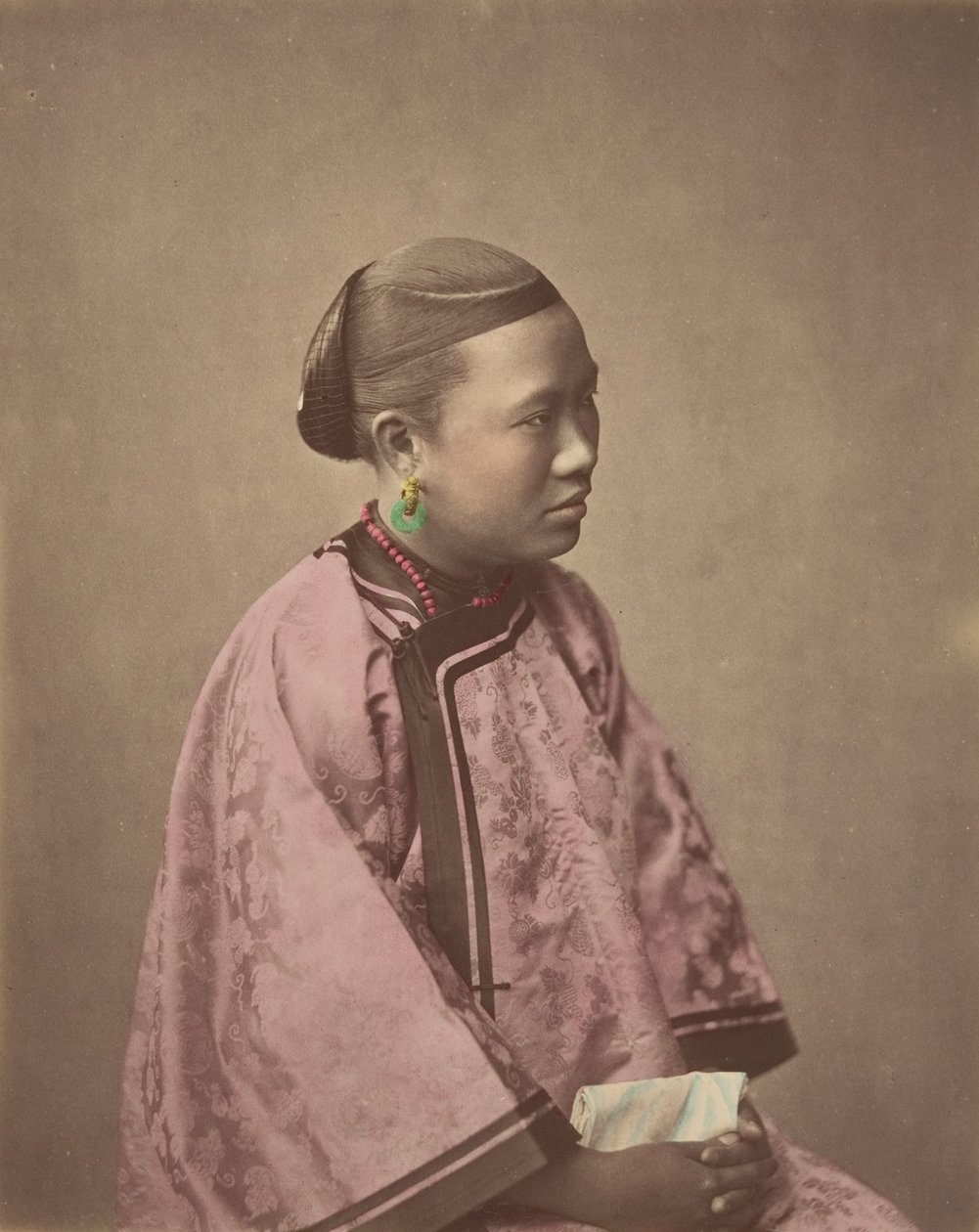 Jente fra Shanghai, 1870-tallet. av Baron Raimund von Stillfried