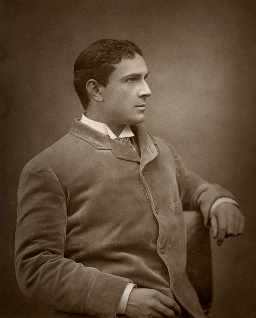 Maurice Barrymore , britisk skuespiller, 1886 av Barraud