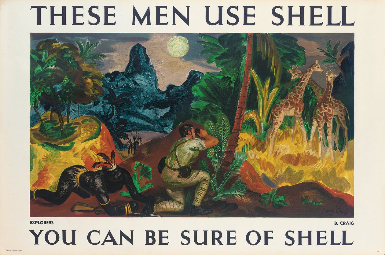 Reklameplakat for Shell av Barry Craig