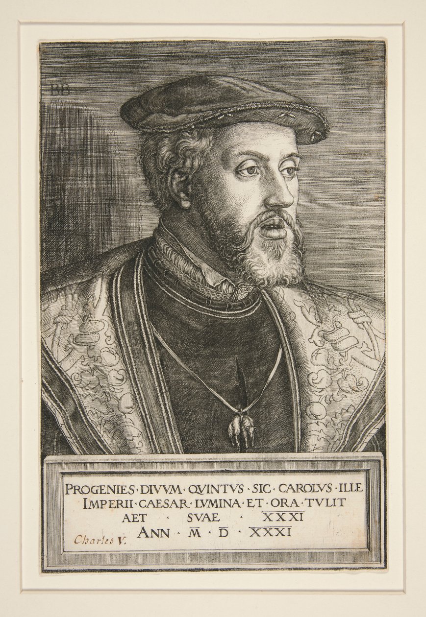 Karl V (1500–1558) av Barthel Beham