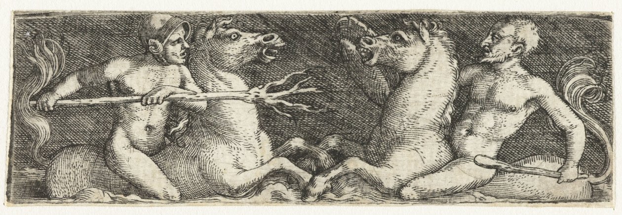 To kjempende tritoner av Barthel Beham