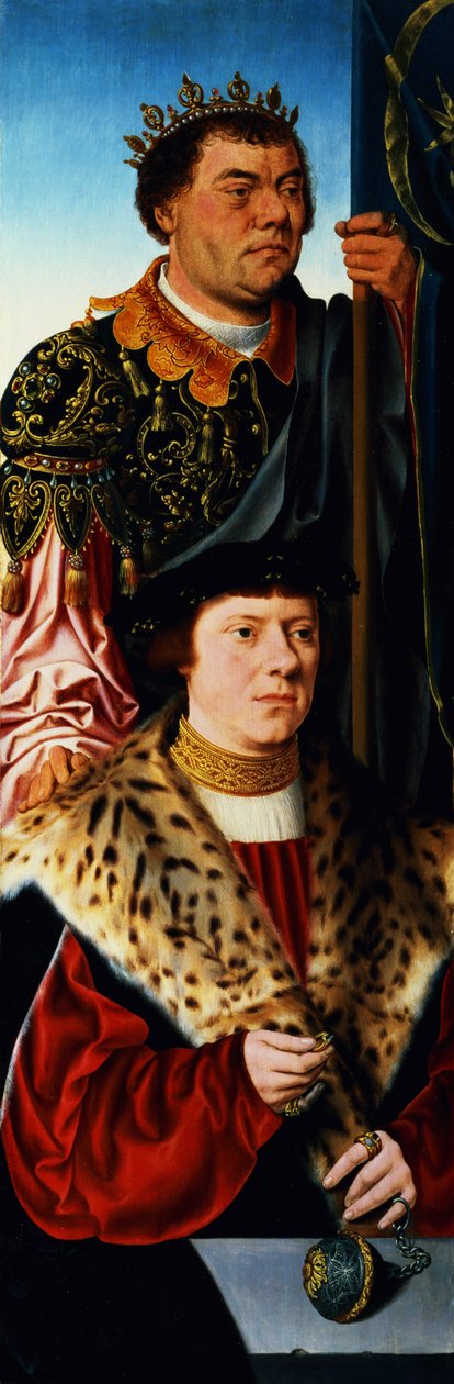St. Maurice (venstre panel av en triptyk) av Bartholomaeus Bruyn