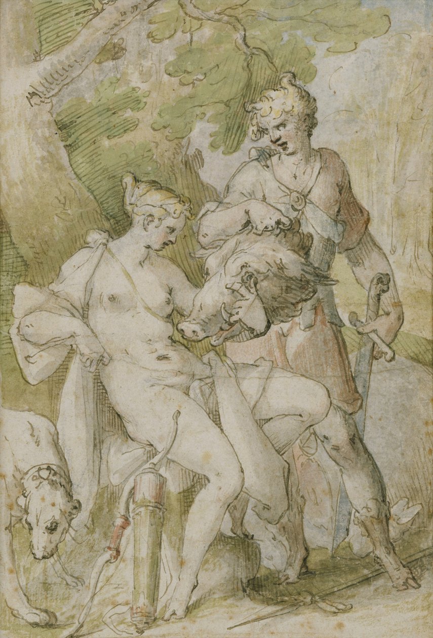 Mytologisk scene av Bartholomaeus Spranger