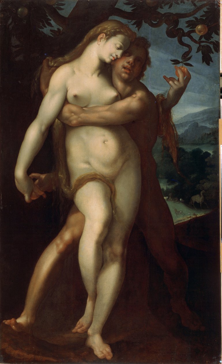 Adam og Eva av Bartholomaeus Spranger