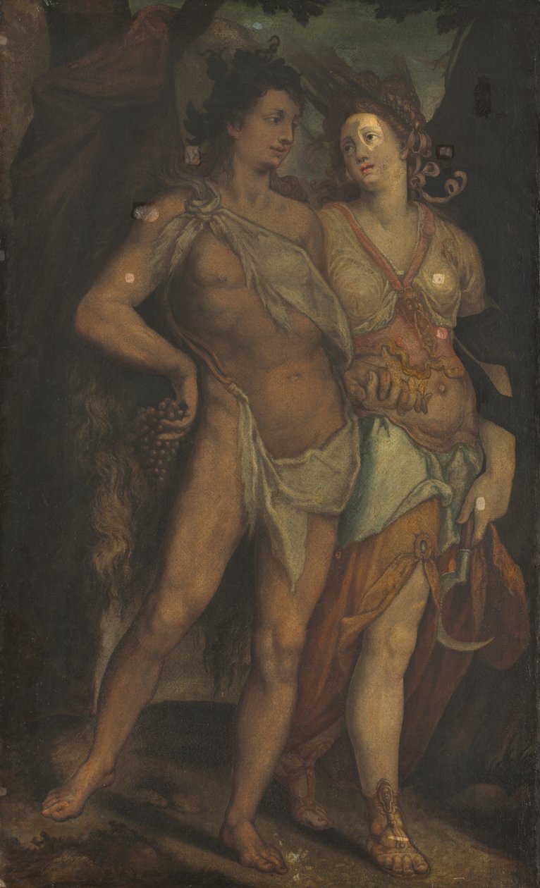 Ceres og Bacchus av Bartholomaeus Spranger