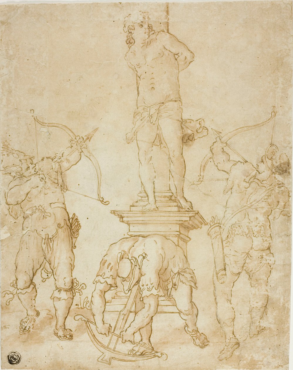 Sankt Sebastians martyrium av Bartholomaeus Spranger