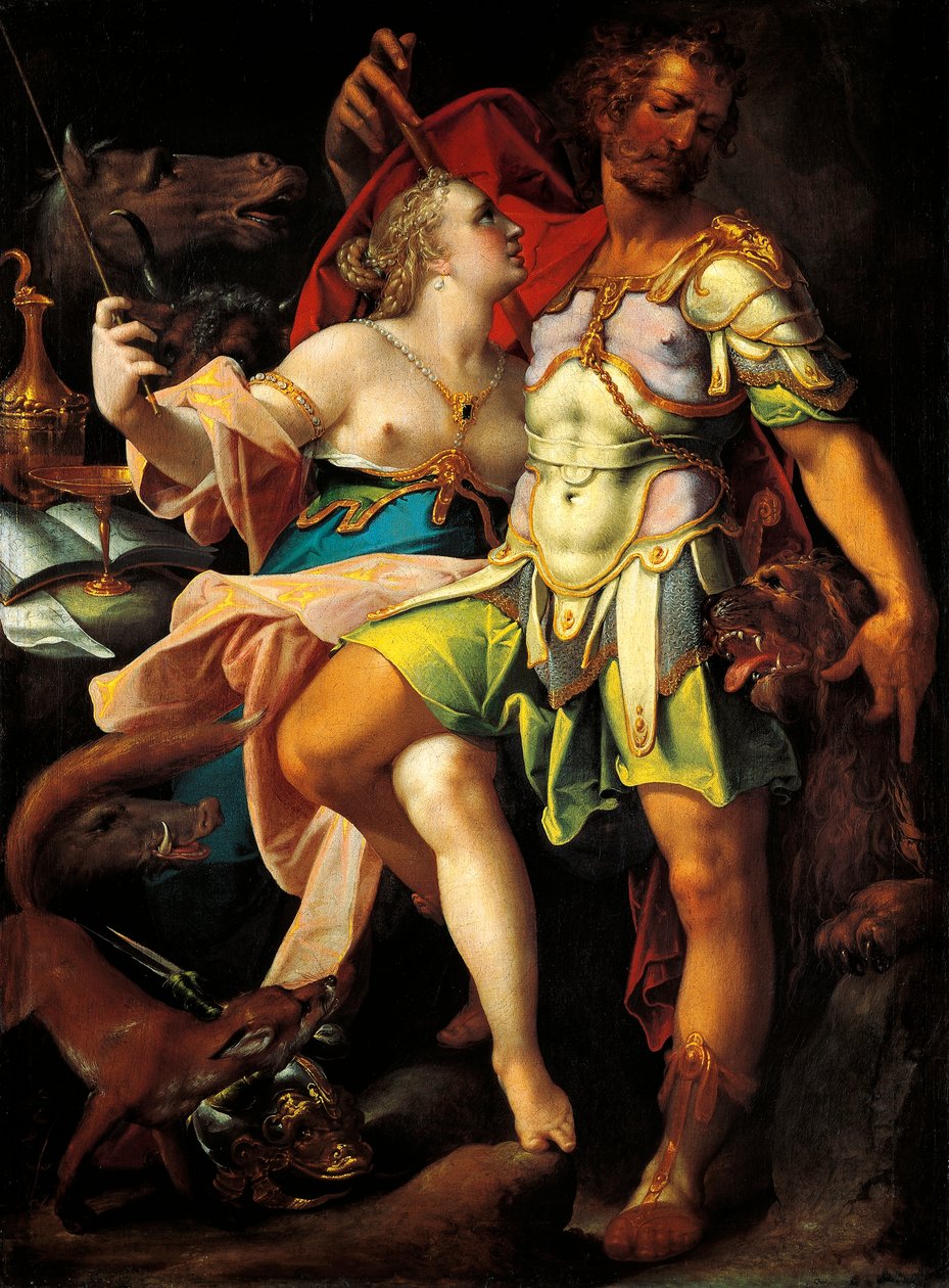 Odysseus and Circe, av Bartholomaeus Spranger (1546-1611) av Bartholomaeus Spranger