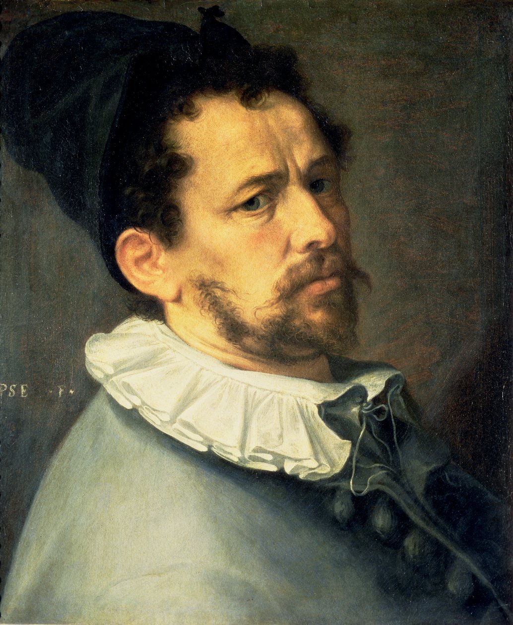Selvportrett, ca. 1580-85 av Bartholomaeus Spranger