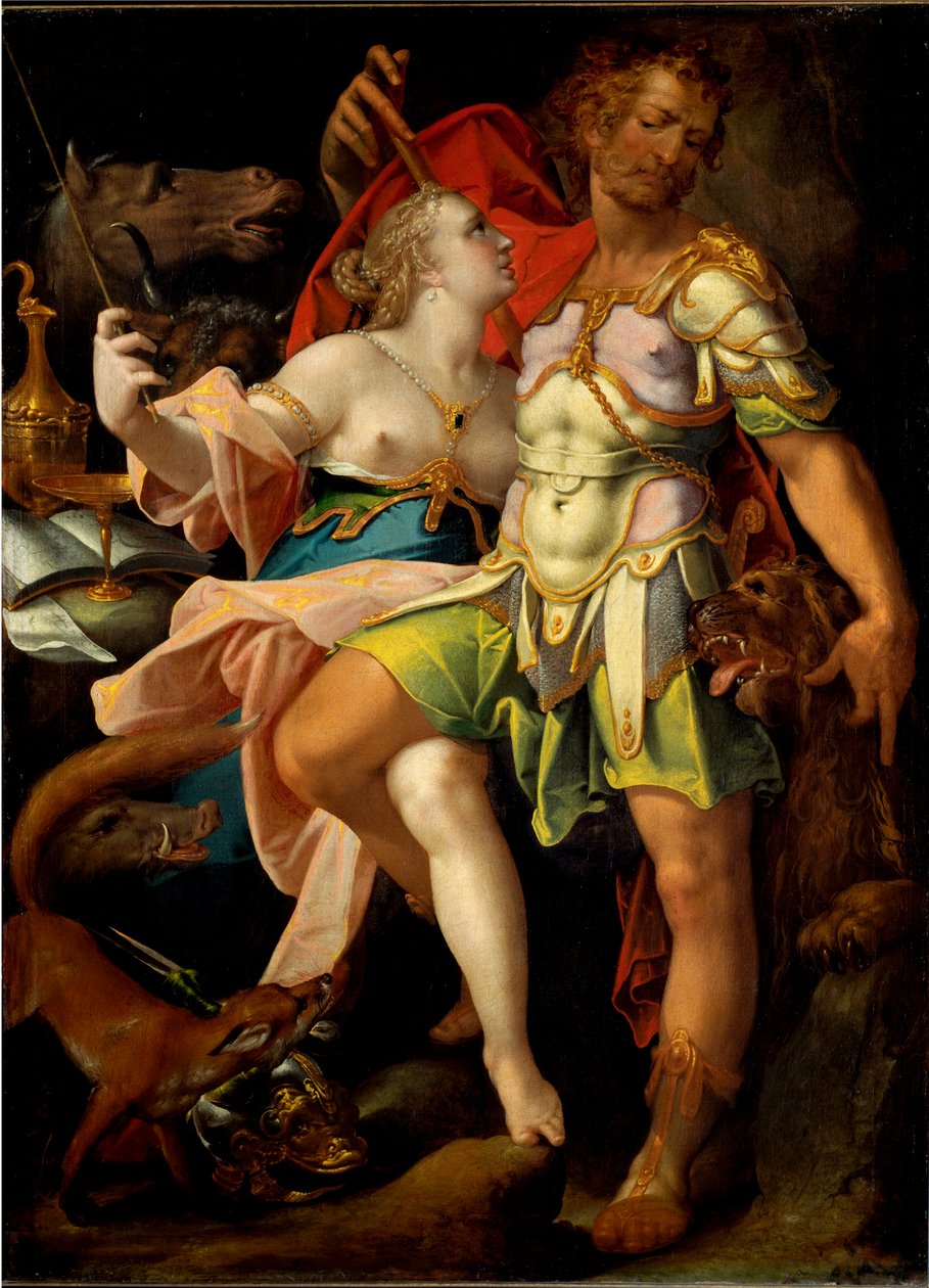 Magikeren Ulysses og Circe (maleri av Bartholomaeus Spranger