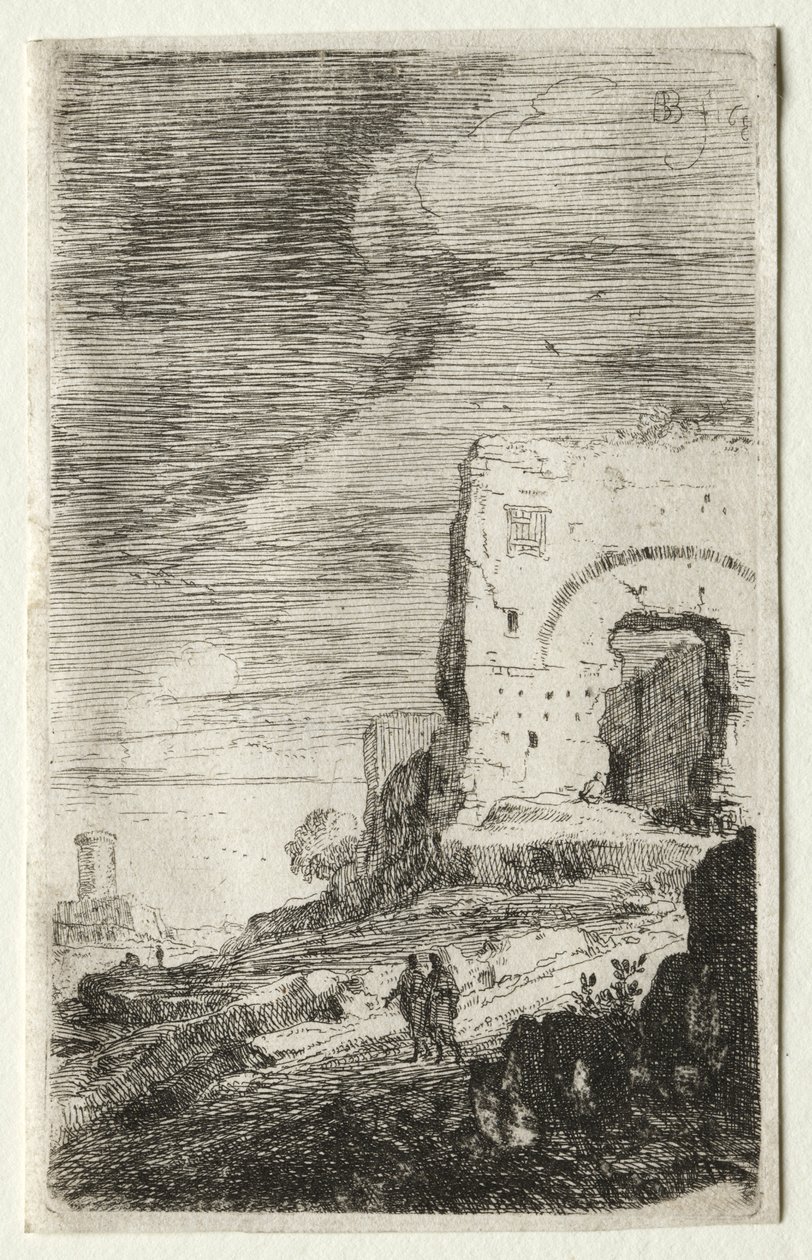 The Baths of Caracalla av Bartholomeus Breenberg