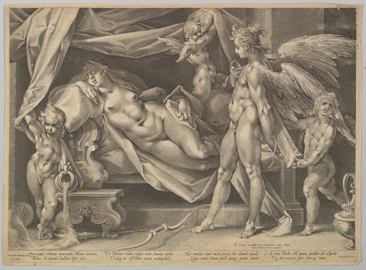 Amor og psyke, ca. 1631 av Bartholomeus Spranger
