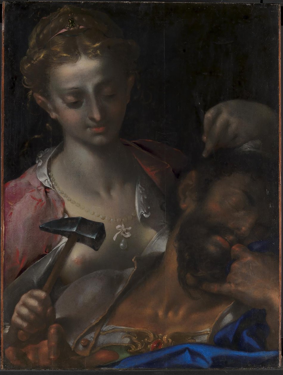Jael dreper Sisera av Bartholomeus Spranger