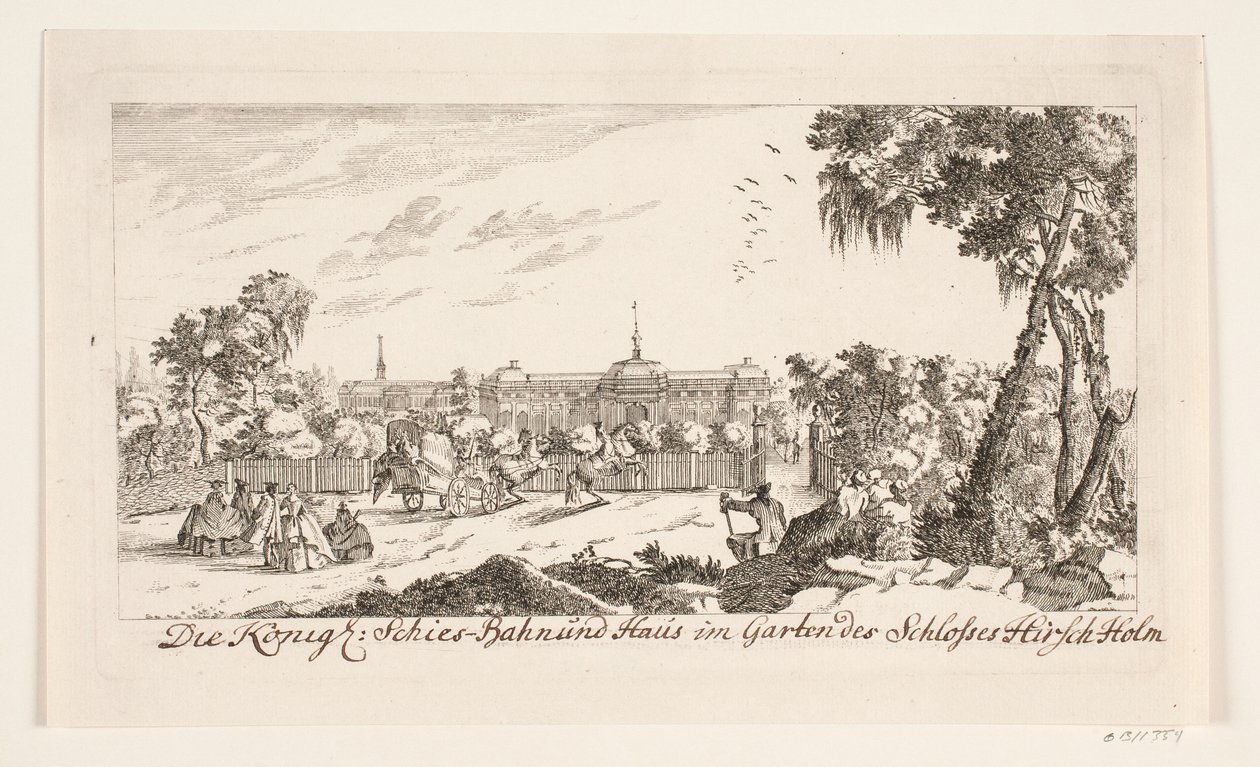 Skytebanen på Hørsholm slott av Bartholomæus Roque