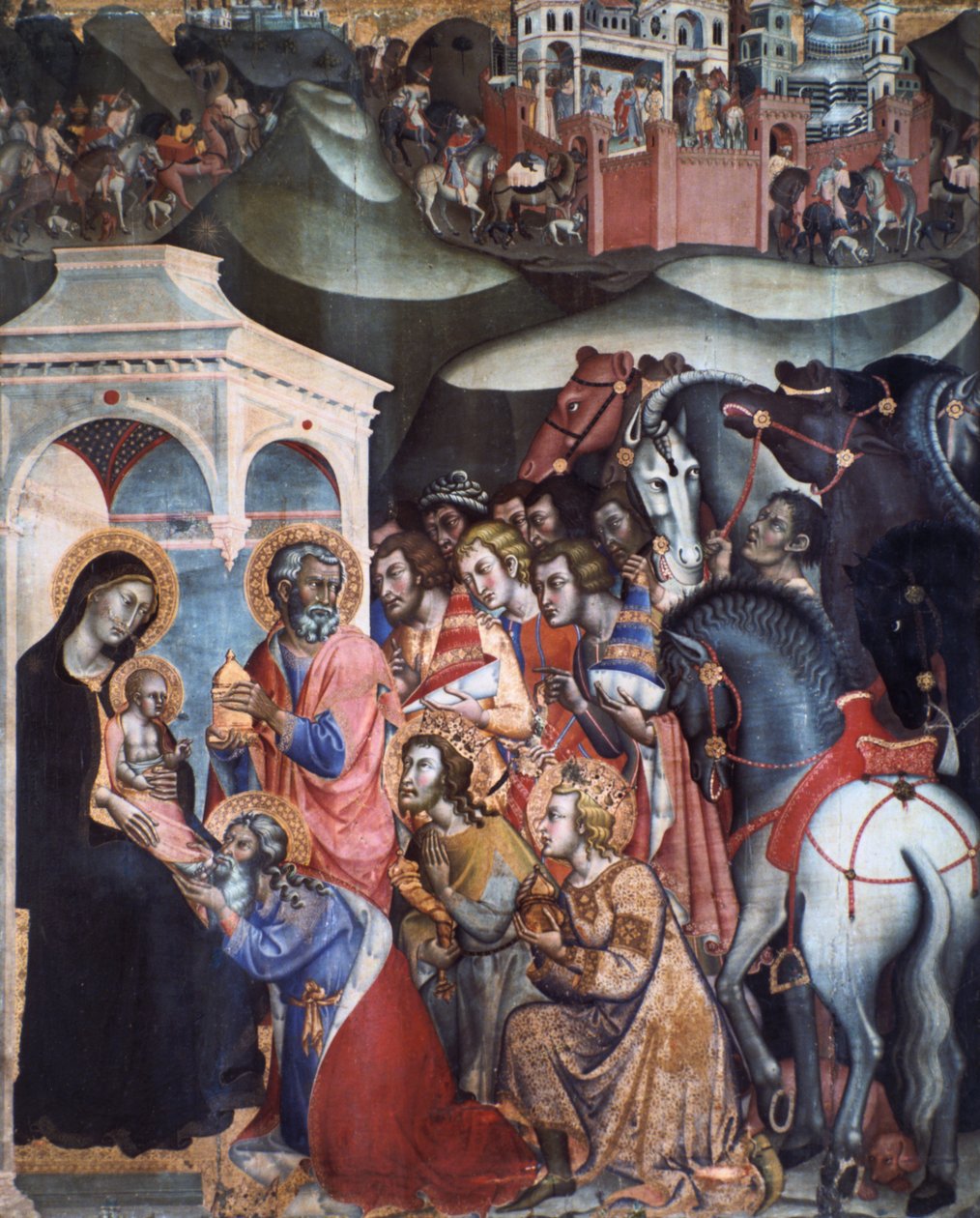 Tilbedelse av magi, 1380-tallet av Bartolo di Fredi