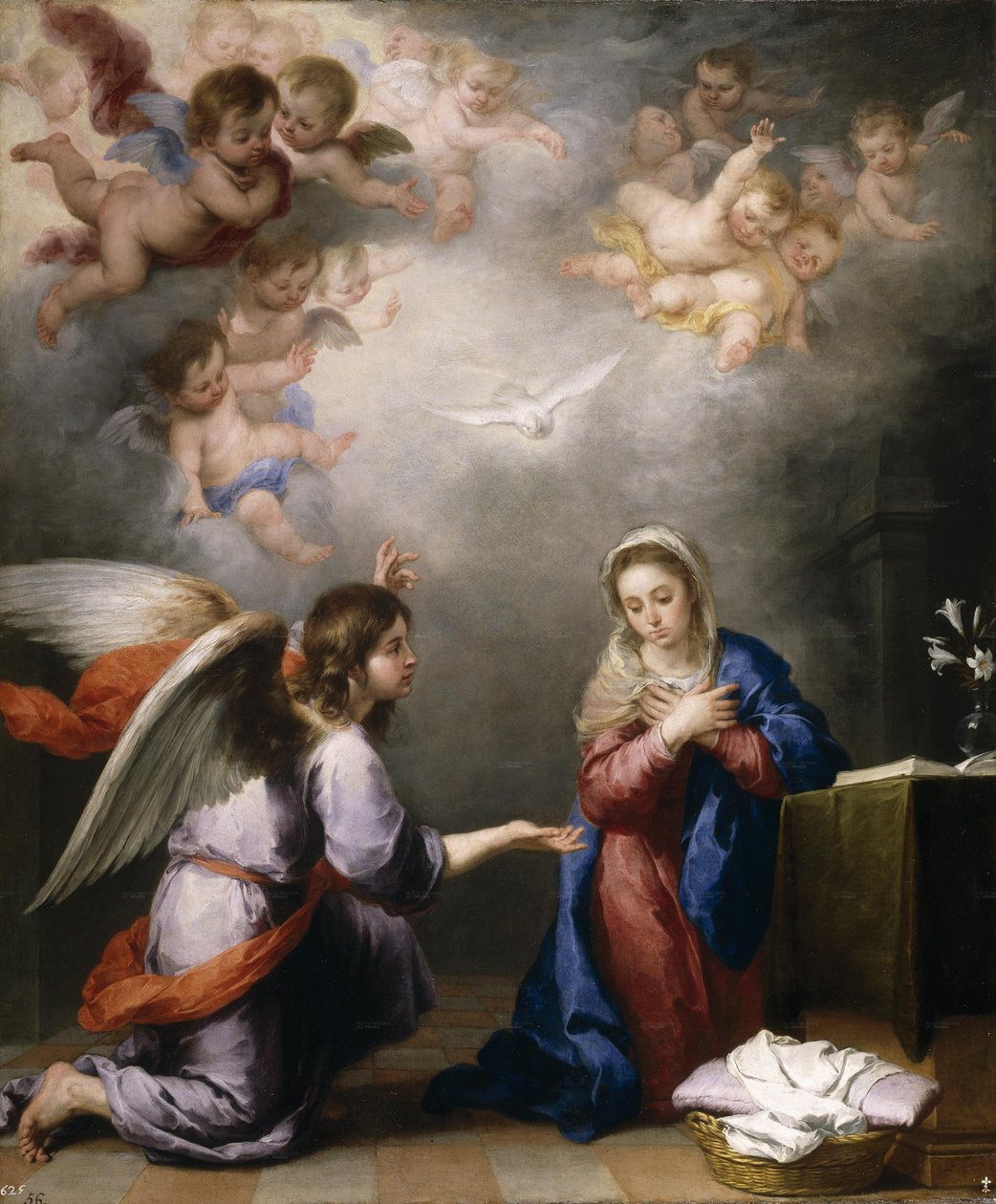 Bebudelse, olje på lerret av Bartolomé Esteban Murillo