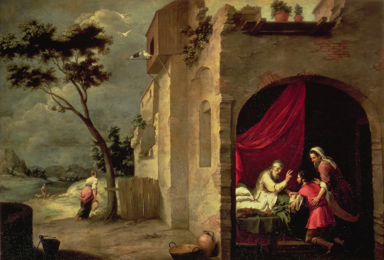 Isak velsigner Jakob av Bartolomé Esteban Murillo
