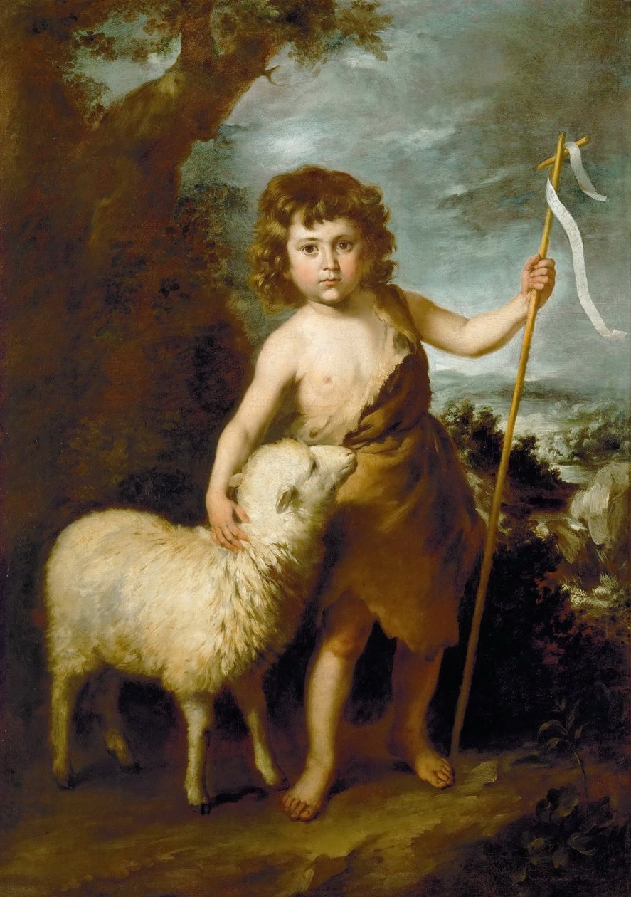 Døperen Johannes som barn av Bartolomé Esteban Murillo