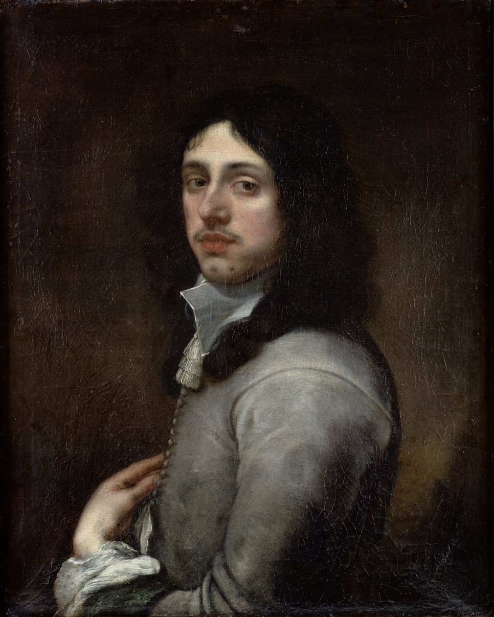Portrett av en ung mann kledd i grått av Bartolomé Esteban Murillo