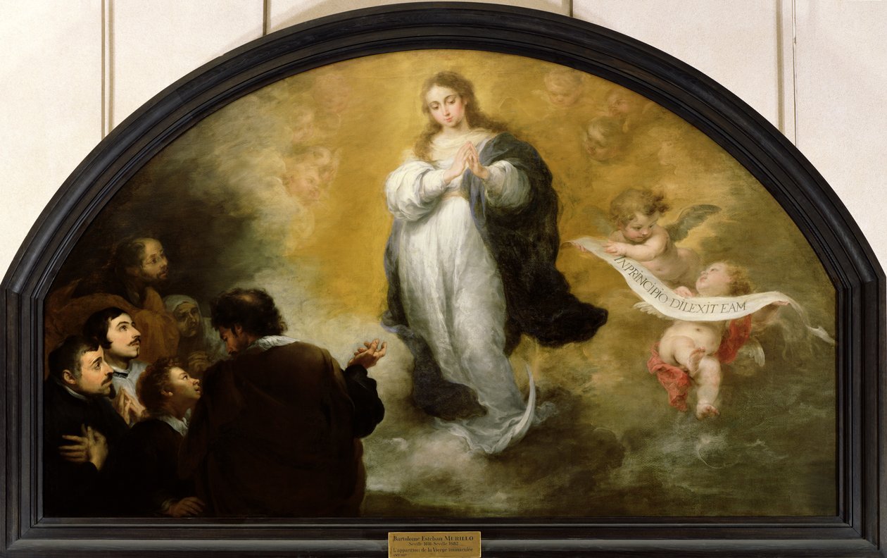 The Apparition of the Virgin, 1665 av Bartolomé Esteban Murillo
