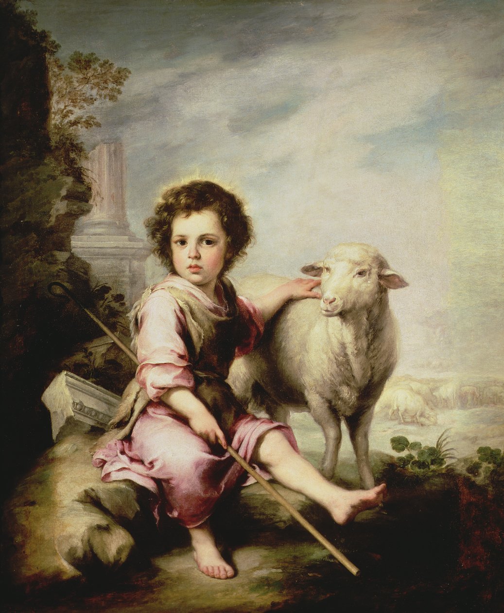 Den gode hyrde, ca. 1650 av Bartolomé Esteban Murillo