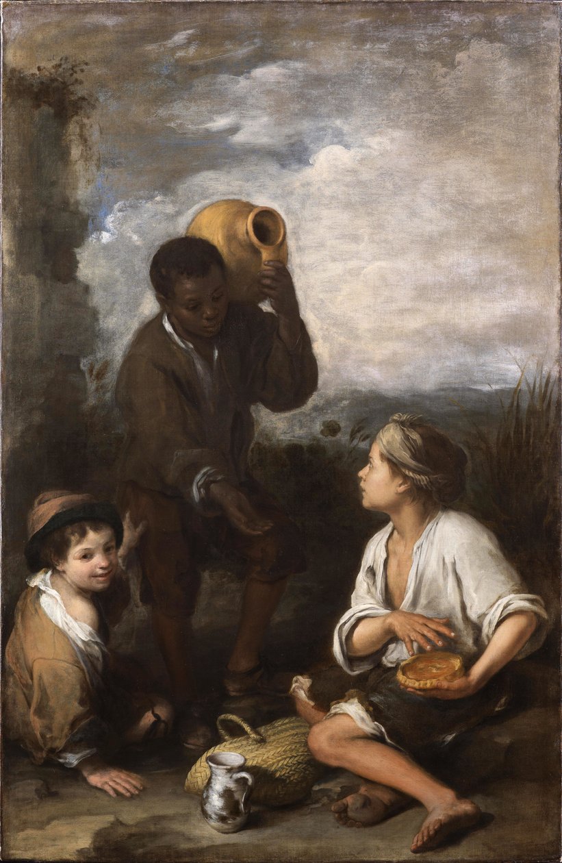Tres muchachos (Dulwich Picture Gallery) av Bartolomé Esteban Murillo