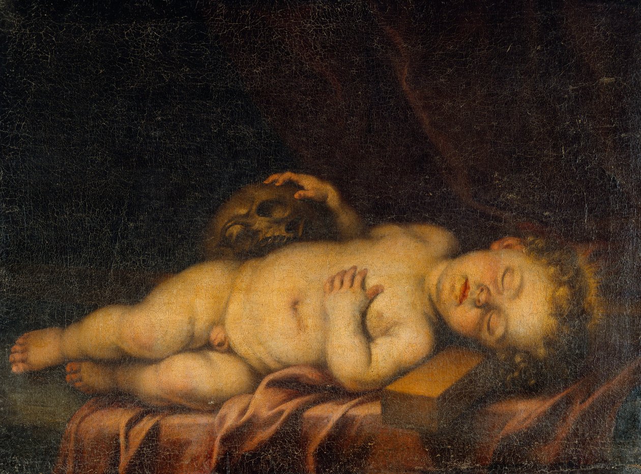 Kristusbarn sover på korset av Bartolomé Esteban Murillo