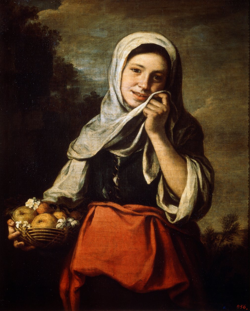 Jente som selger frukt, c1650-c1660 av Bartolomé Esteban Murillo