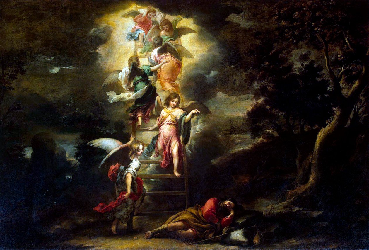 Jakobs drøm', c1665. av Bartolomé Esteban Murillo