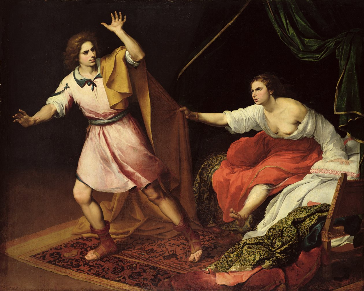 Josef og Potifars kone av Bartolomé Esteban Murillo