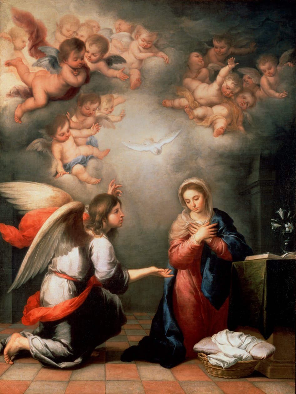 Bebudelsen, 1660-årene. av Bartolomé Esteban Murillo