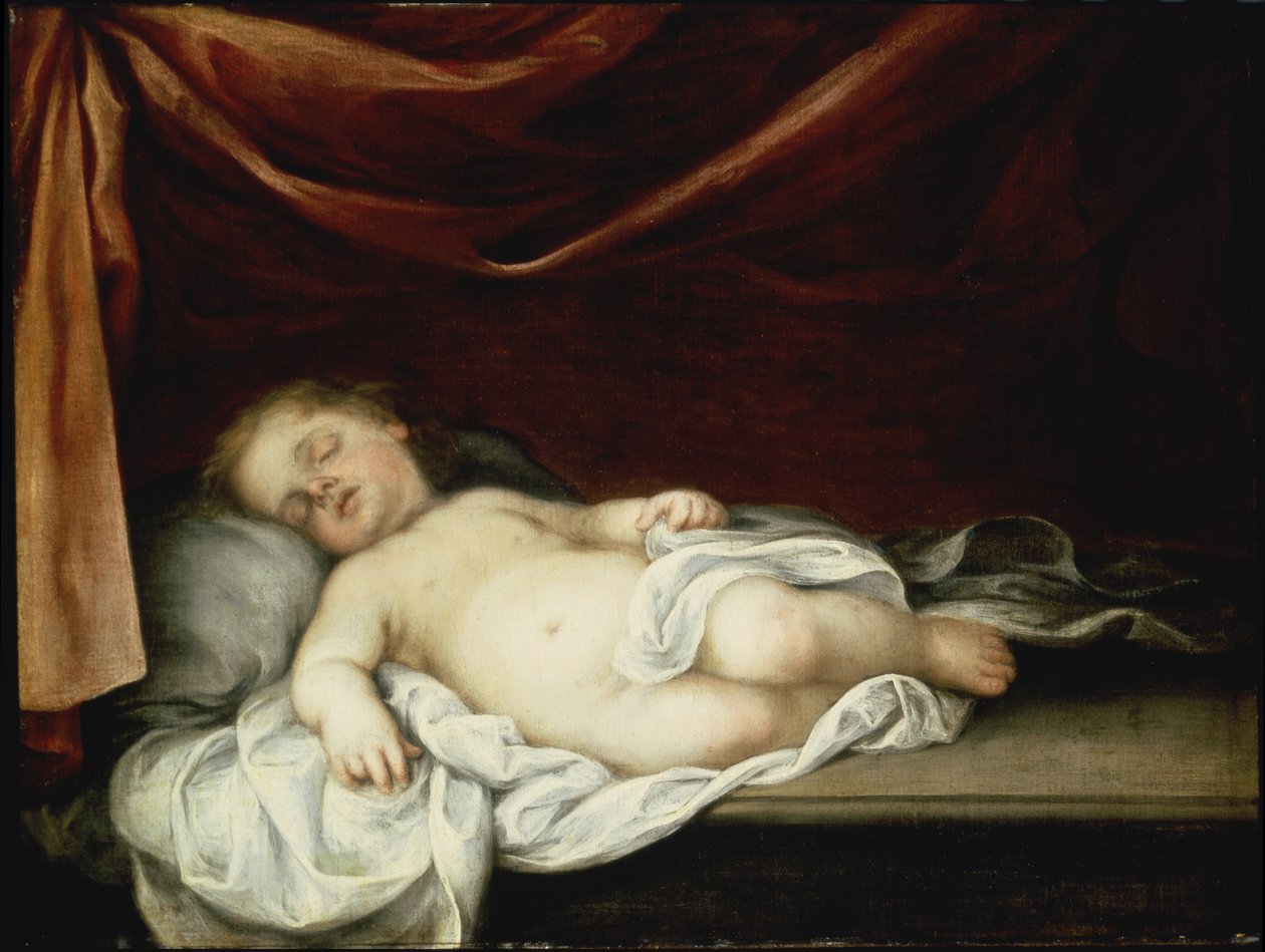 Kristusbarnet sover av Bartolomé Esteban Murillo
