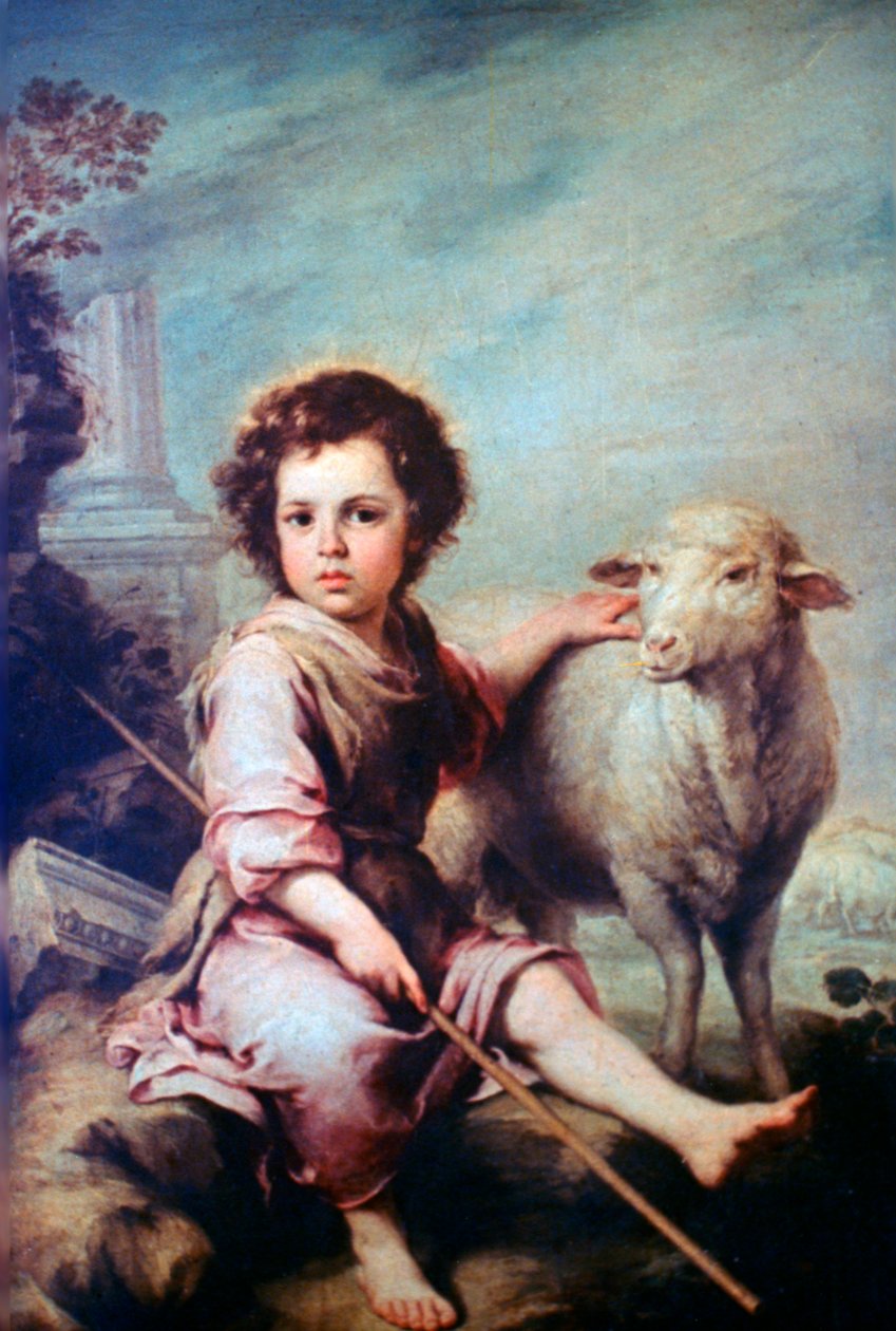 Den gode hyrde, c1650 av Bartolomé Esteban Murillo