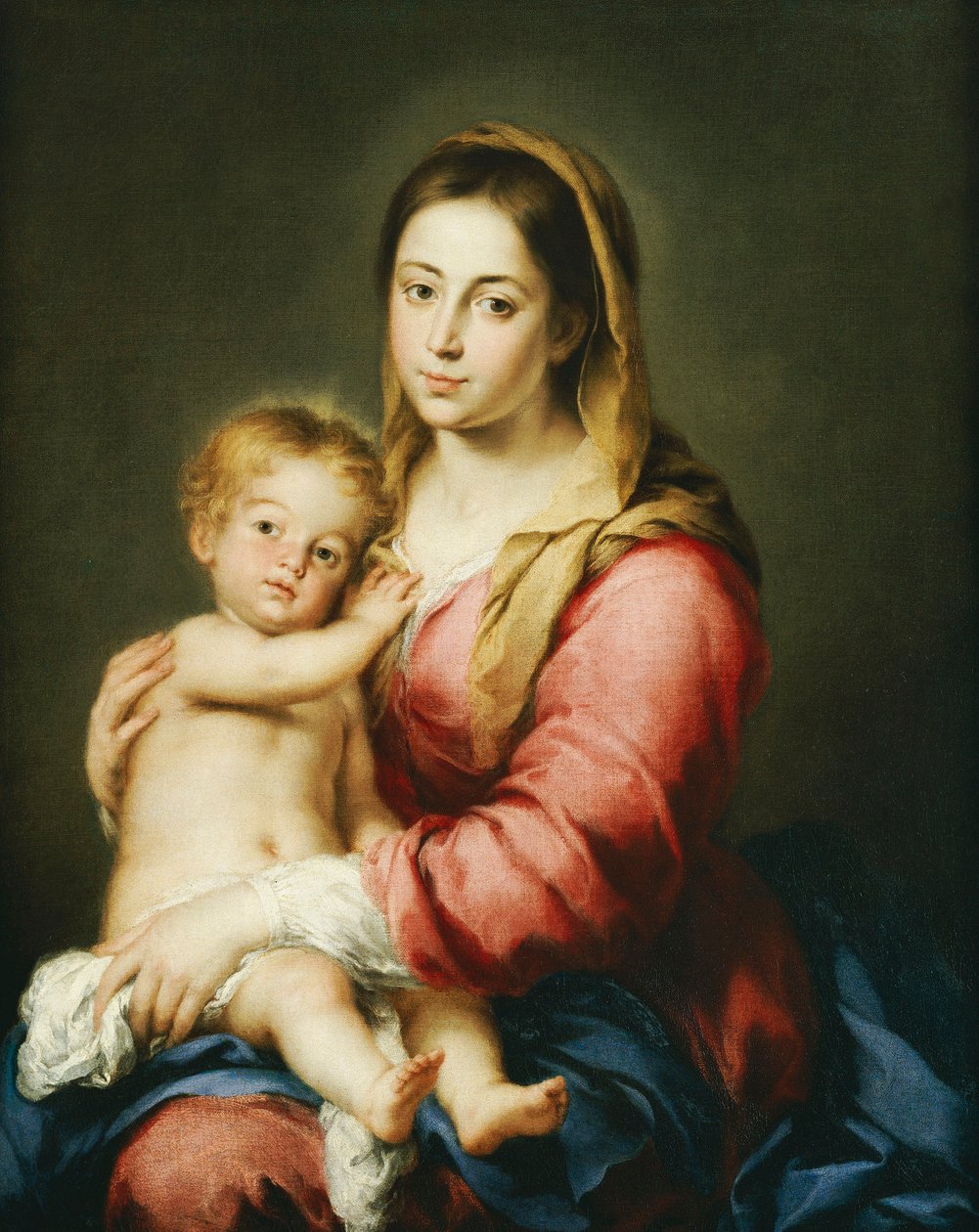 Jomfru og barn av Bartolomé Esteban Murillo