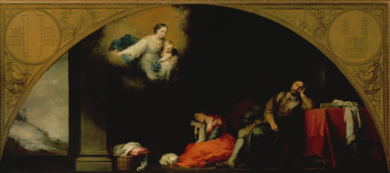 The Story of the Foundation of Santa Maria Maggiore: The Patricians Dream, ca. 1661-65 av Bartolomé Esteban Murillo