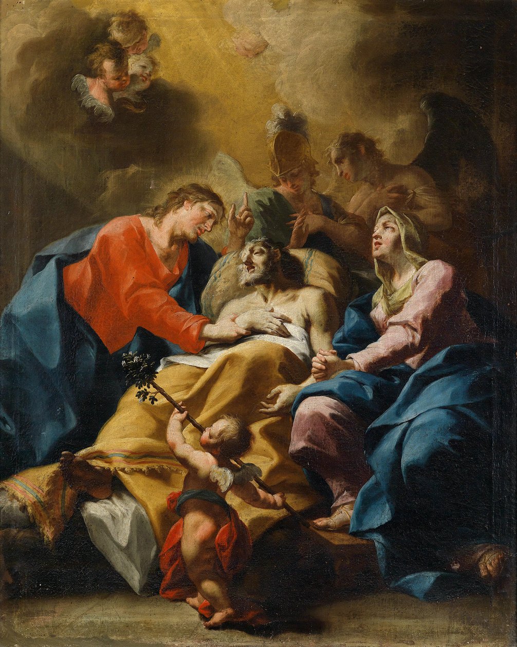 St. Josephs død av Bartolomeo Altomonte