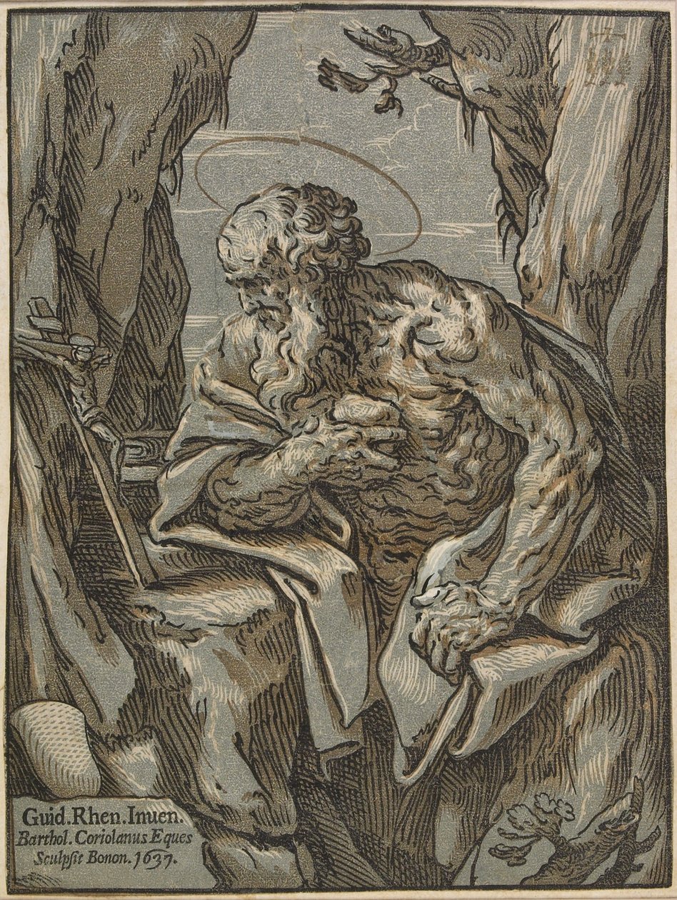 Saint Hieronymus, 1637 av Bartolommeo Coriolano