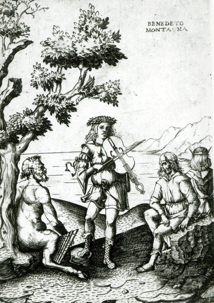 Apollo og Pan av Bartolomeo Montagna