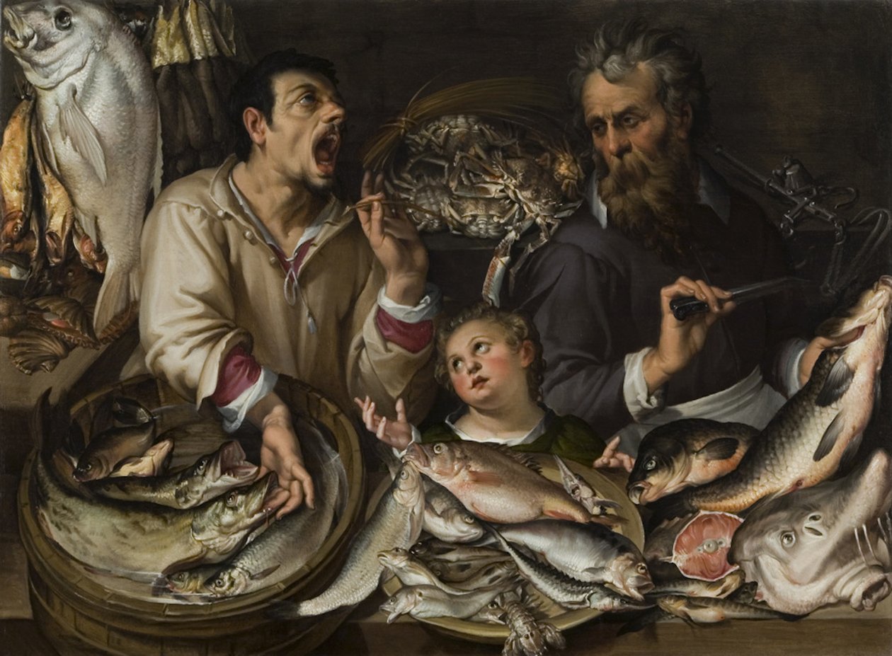 Fiskehandlerne av Bartolomeo Passarotti