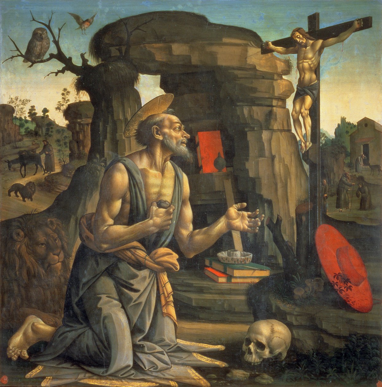 St. Hieronymus i bot av Bartolomeo di Giovanni