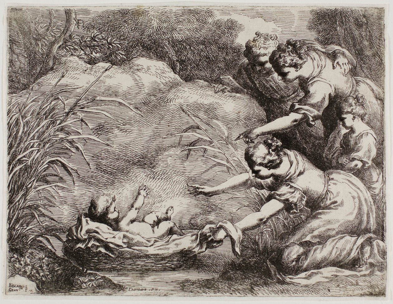 Funnet av Moses av Bartolomeo Biscaino