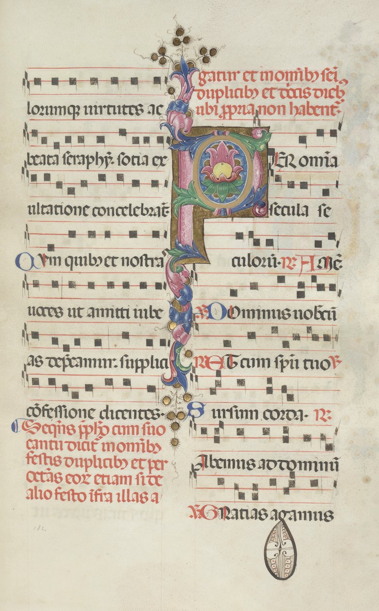 Missale: Fol. 184: Løvverk, 1469. av Bartolomeo Caporali