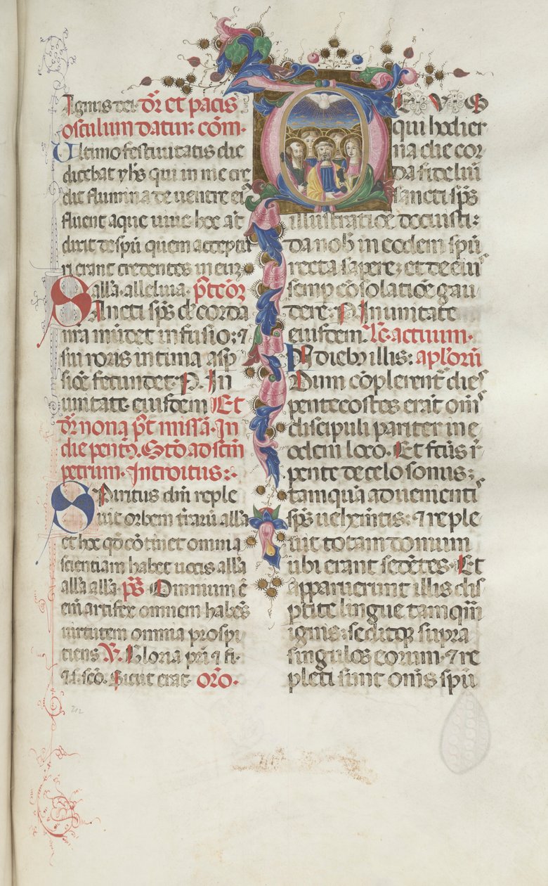Missale: Fol. 214: Pinse, 1469. av Bartolomeo Caporali