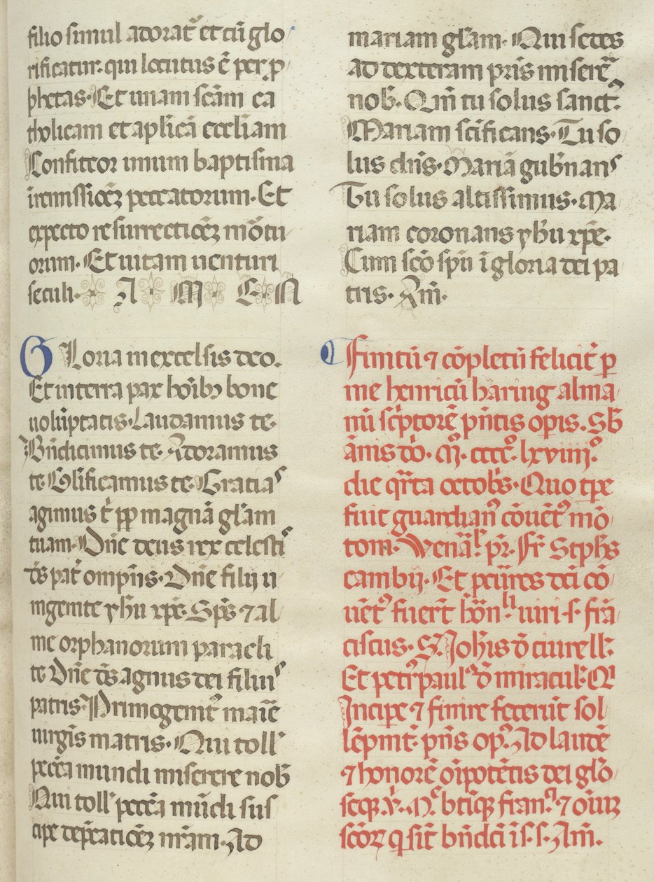 Missale: Folio 400: Kolofon, 1469 av Bartolomeo Caporali