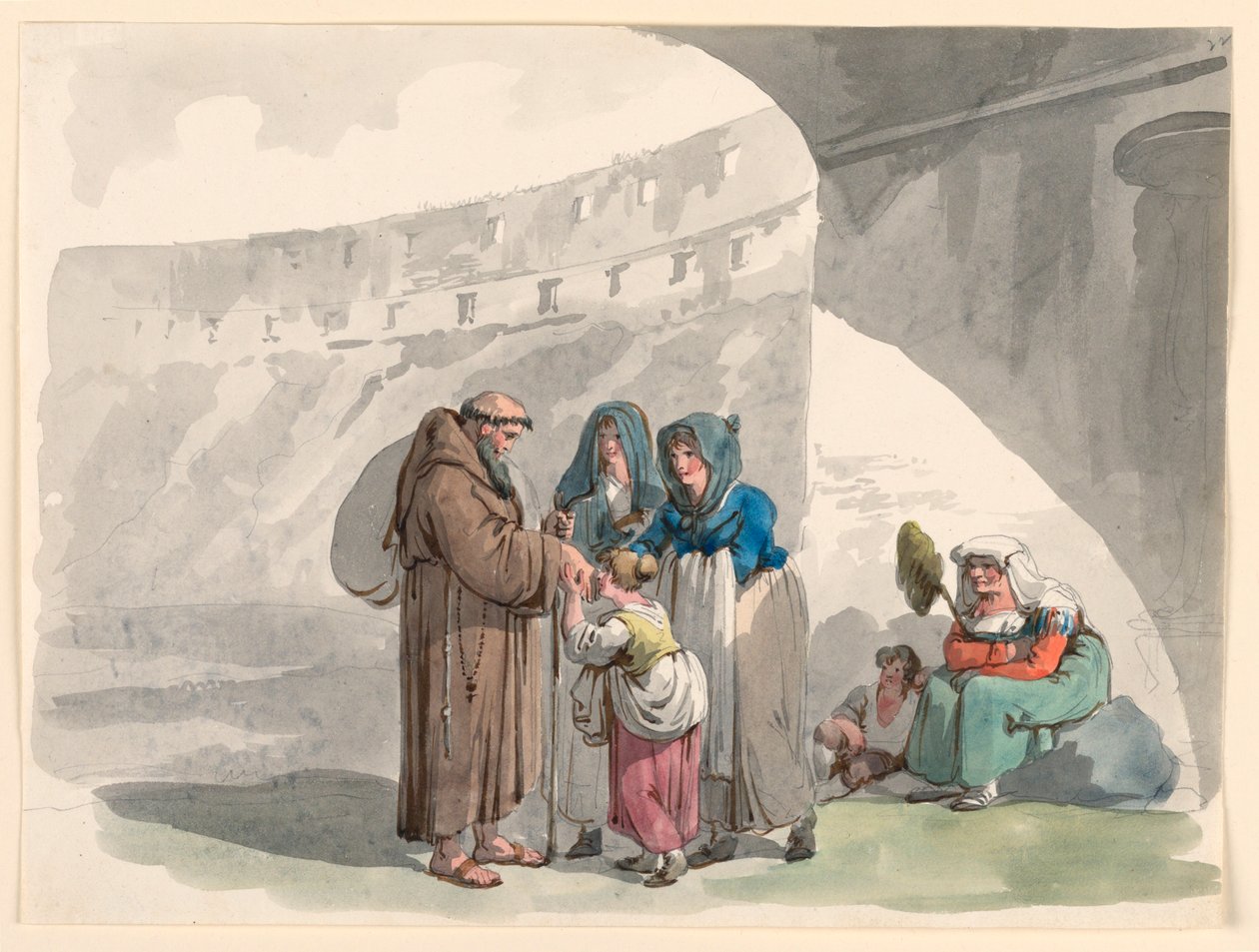 Hilsen til en eremitt av Bartolomeo Pinelli