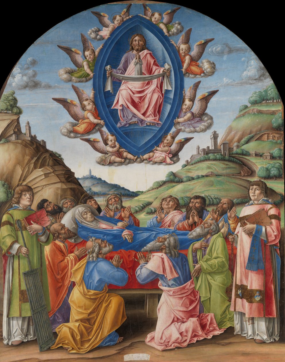 Jomfruens død, 1485. av Bartolomeo Vivarini
