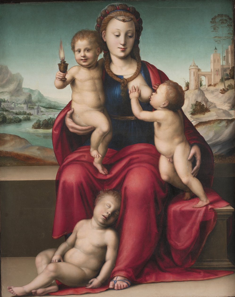 Caritas (veldedighet) av Bartolomeo di Zanobi