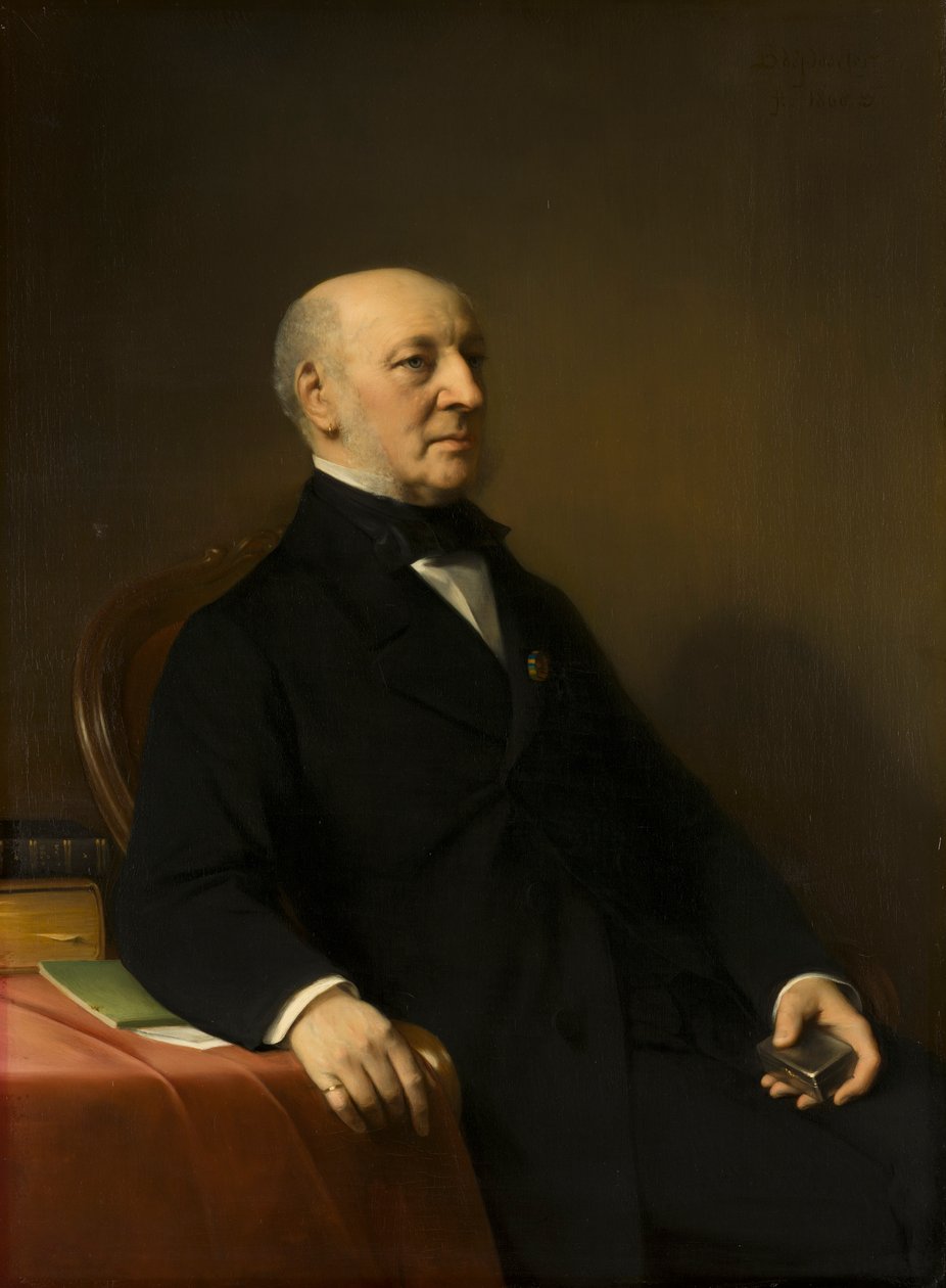 Portrett av Jean Zacharia Mazel (1792-1884) av Bastiaan de Poorter
