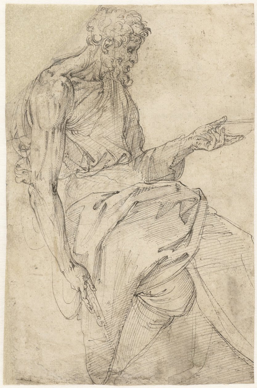 Døperen Johannes sitter av Battista Franco
