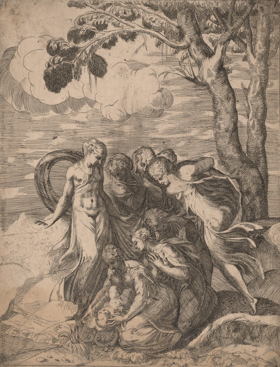 Funnet av Moses, 1540-årene. av Battista del Moro