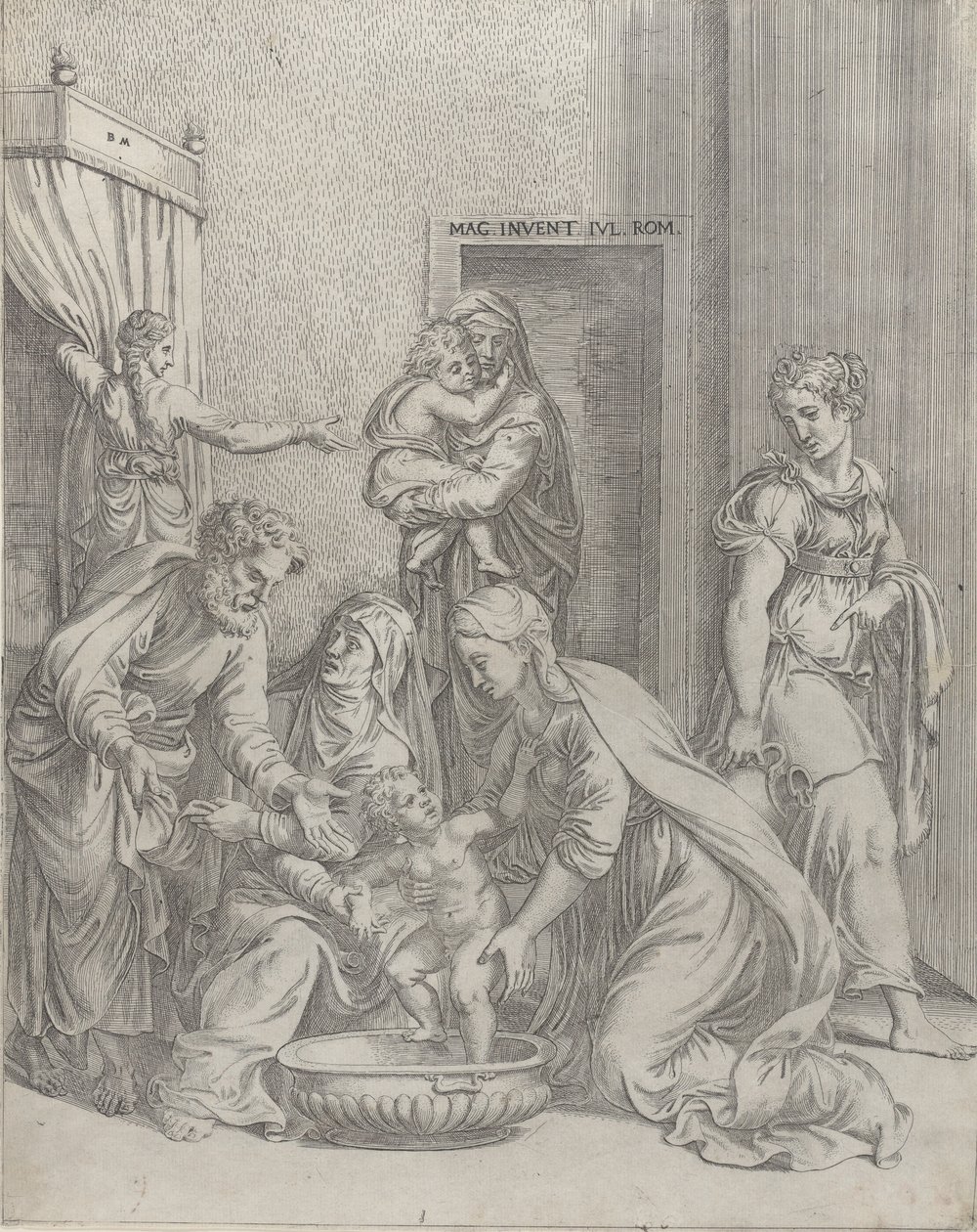 Den hellige familie, 1535-73., 1535-73. av Battista del Moro